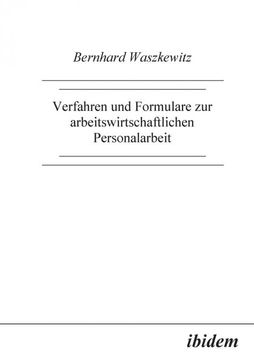 portada Verfahren und Formulare zur Arbeitswirtschaftlichen Personalarbeit. (in German)