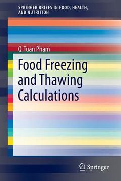 portada Food Freezing and Thawing Calculations (en Inglés)