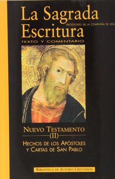 portada la sagrada escritura. nuevo testamento. ii: hechos de los apóstoles y cartas de san pablo (in Spanish)