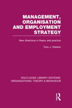 portada management organization and employment structure (rle: organizations): new directions in theory and practice