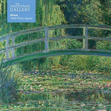 portada Adult Jigsaw Puzzle National Gallery Monet: Bridge Over Lily Pond: 1000-Piece Jigsaw Puzzles 