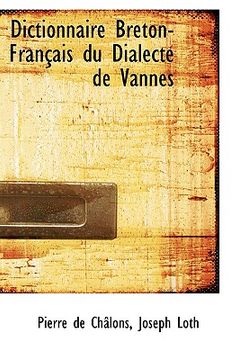 portada dictionnaire breton-franasais du dialecte de vannes