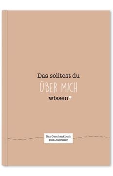 portada Das Solltest du Über Mich Wissen (en Alemán)