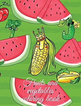 portada Fruits and Vegetables Coloring Book (in English)