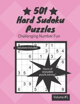 portada 501 Hard Sudoku Puzzles: Challenging Number Fun (en Inglés)
