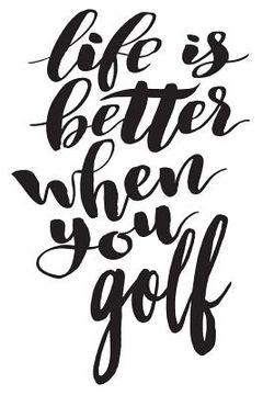 portada Life Is Better When You Golf: 6x9 College Ruled Line Paper 150 Pages (en Inglés)