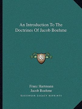 portada an introduction to the doctrines of jacob boehme (en Inglés)