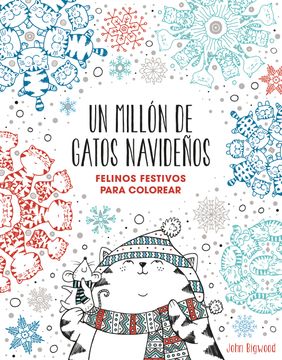 portada Un Millon de Gatos Navideños: Felinos Festivos Para Colorear