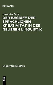 portada Der Begriff der Sprachlichen Kreativitèat in der Neueren Linguisitik (in German)