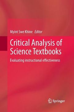 portada Critical Analysis of Science Textbooks: Evaluating Instructional Effectiveness (en Inglés)