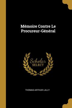 portada Memoire Contre le Procureur-General (en Francés)