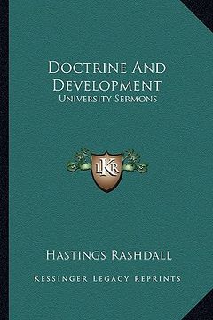portada doctrine and development: university sermons