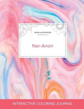 portada Adult Coloring Journal: Nar-Anon (Safari Illustrations, Bubblegum) (in English)