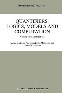portada quantifiers: logics, models and computation: volume two: contributions (en Inglés)