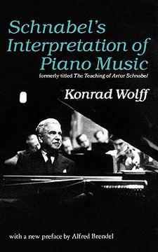 portada schnabel's interpretation of piano music (in English)