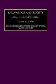 portada research in science and technology studies: material culture (en Inglés)