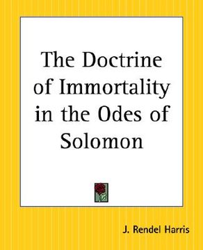 portada the doctrine of immortality in the odes of solomon (in English)