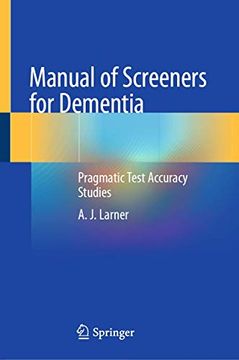 portada Manual of Screeners for Dementia: Pragmatic Test Accuracy Studies (en Inglés)