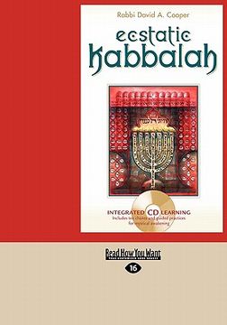 portada ecstatic kabbalah (easyread large edition) (en Inglés)