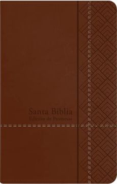portada Santa Biblia de Promesas Reina Valera 1960- Tamaño Manual, Letra Grande, Café con Cremayera