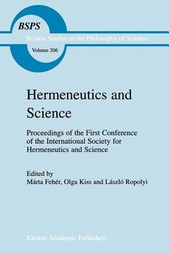 portada hermeneutics and science (in English)