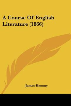 portada a course of english literature (1866) (en Inglés)