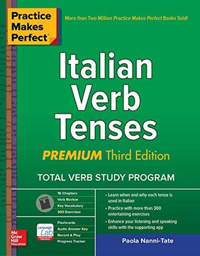 portada Practice Makes Perfect: Italian Verb Tenses, Premium Third Edition (en Inglés)