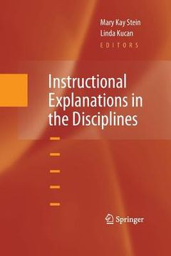 portada Instructional Explanations in the Disciplines (en Inglés)