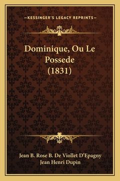 portada Dominique, Ou Le Possede (1831) (in French)
