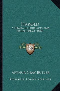 portada harold: a drama in four acts and other poems (1892)