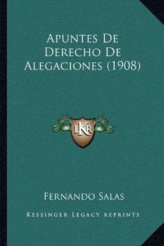 portada Apuntes de Derecho de Alegaciones (1908)