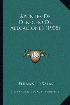 portada Apuntes de Derecho de Alegaciones (1908) (in Spanish)