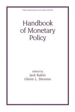 portada handbook of monetary policy (en Inglés)