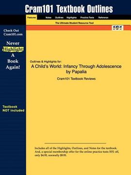 portada studyguide for a childs world: infancy through adolescence by papalia, isbn 9780072967319