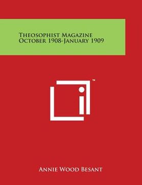 portada Theosophist Magazine October 1908-January 1909 (in English)