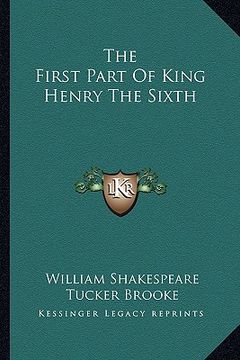 portada the first part of king henry the sixth (in English)