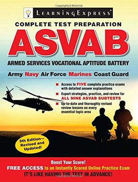 portada Asvab: Armed Services Vocational Aptitude Battery (en Inglés)