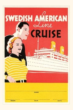 portada Vintage Journal Swedish Cruise Travel Poster (en Inglés)