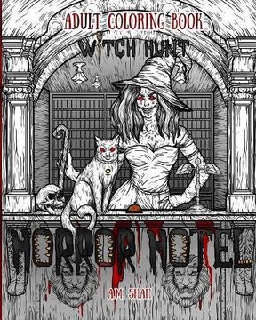 portada Adult Coloring Book Horror Hotel: Witch Hunt: Volume 3 (en Inglés)