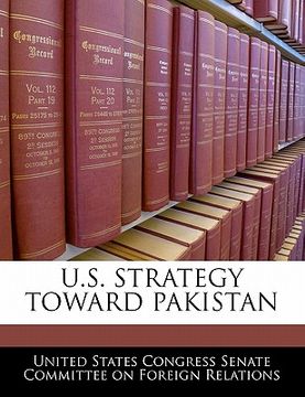 portada u.s. strategy toward pakistan (en Inglés)