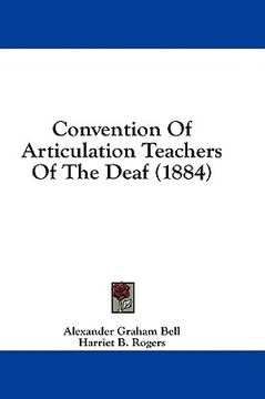 portada convention of articulation teachers of the deaf (1884) (en Inglés)