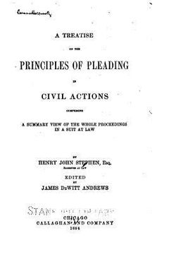 portada A Treatise on the Principles of Pleading in Civil Actions