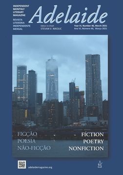 portada Adelaide: Independent Literary Magazine No. 46, March 2021 (en Inglés)