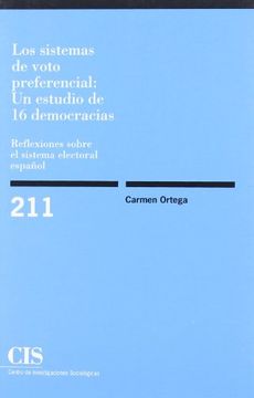 portada Los Sistemas de Voto Preferencial: Un Estudio de 16 Democracias (in Spanish)