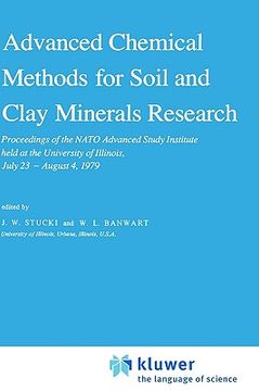 portada advanced chemical methods for soil and clay minerals research: proceedings of the nato advanced study institute held at the university of illinois, ju (en Inglés)