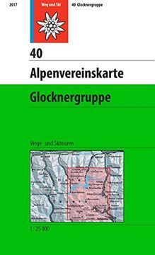 portada Dav Alpenvereinskarte 40 Glocknergruppe 1: 25 000: Wegmarkierung und Skitouren (en Alemán)