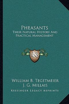 portada pheasants: their natural history and practical management (en Inglés)