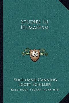 portada studies in humanism (en Inglés)