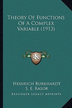 portada theory of functions of a complex variable (1913) (in English)