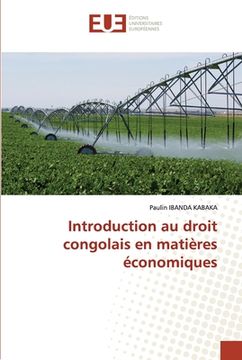 portada Introduction au droit congolais en matières économiques (in French)